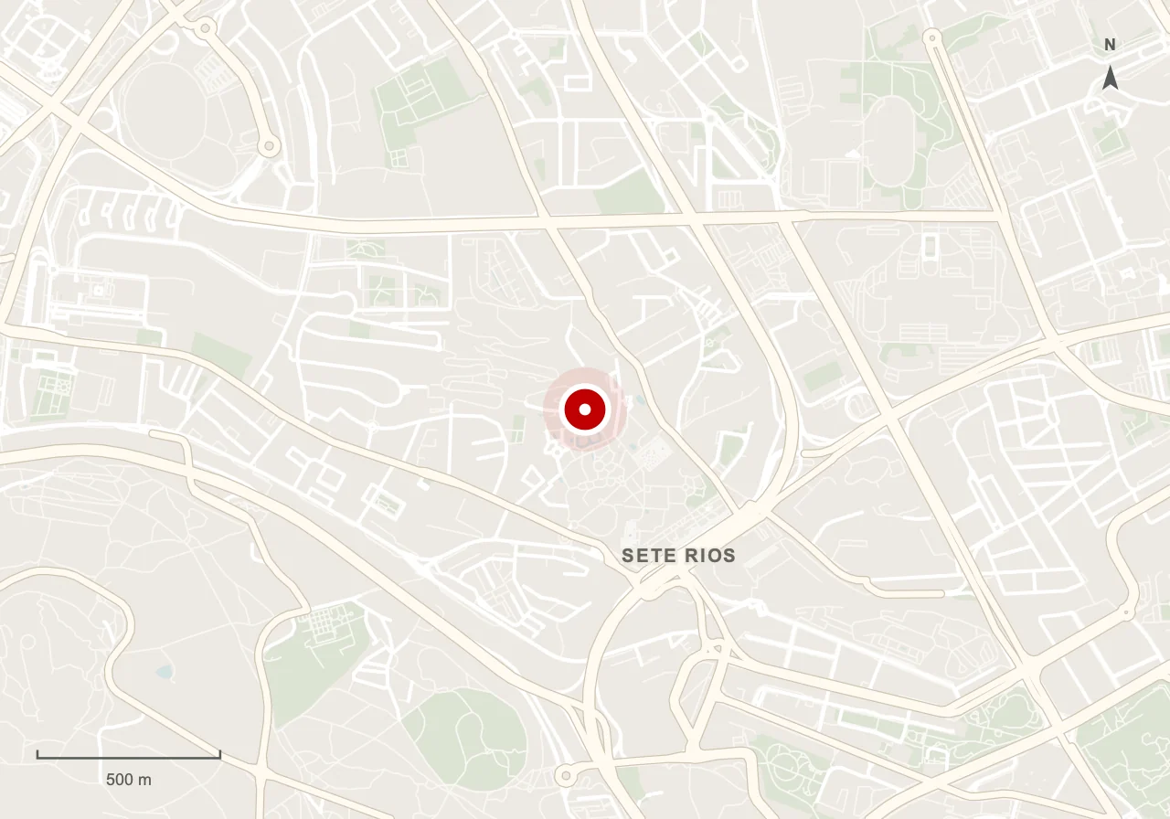 Map showing the reference area for Lisbon Zoo in Lisbon