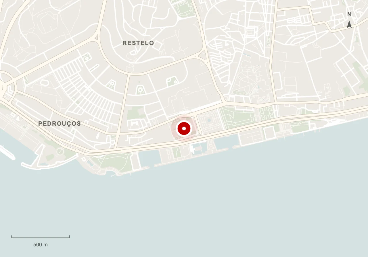 Mapa da zona de referência de MAC/CCB em Lisboa