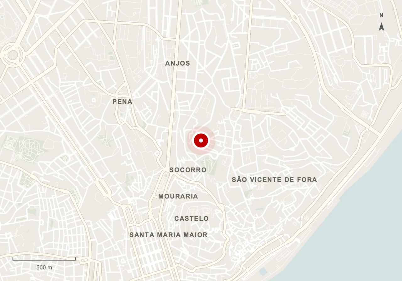 Mapa de Mirador de Senhora do Monte en Lisboa