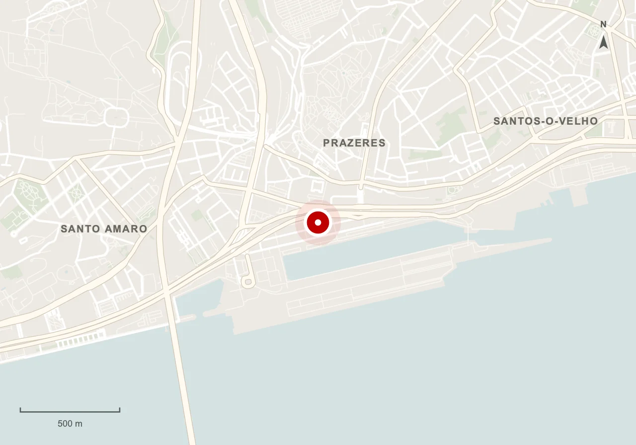 Map showing Museum of the Orient in Lisbon