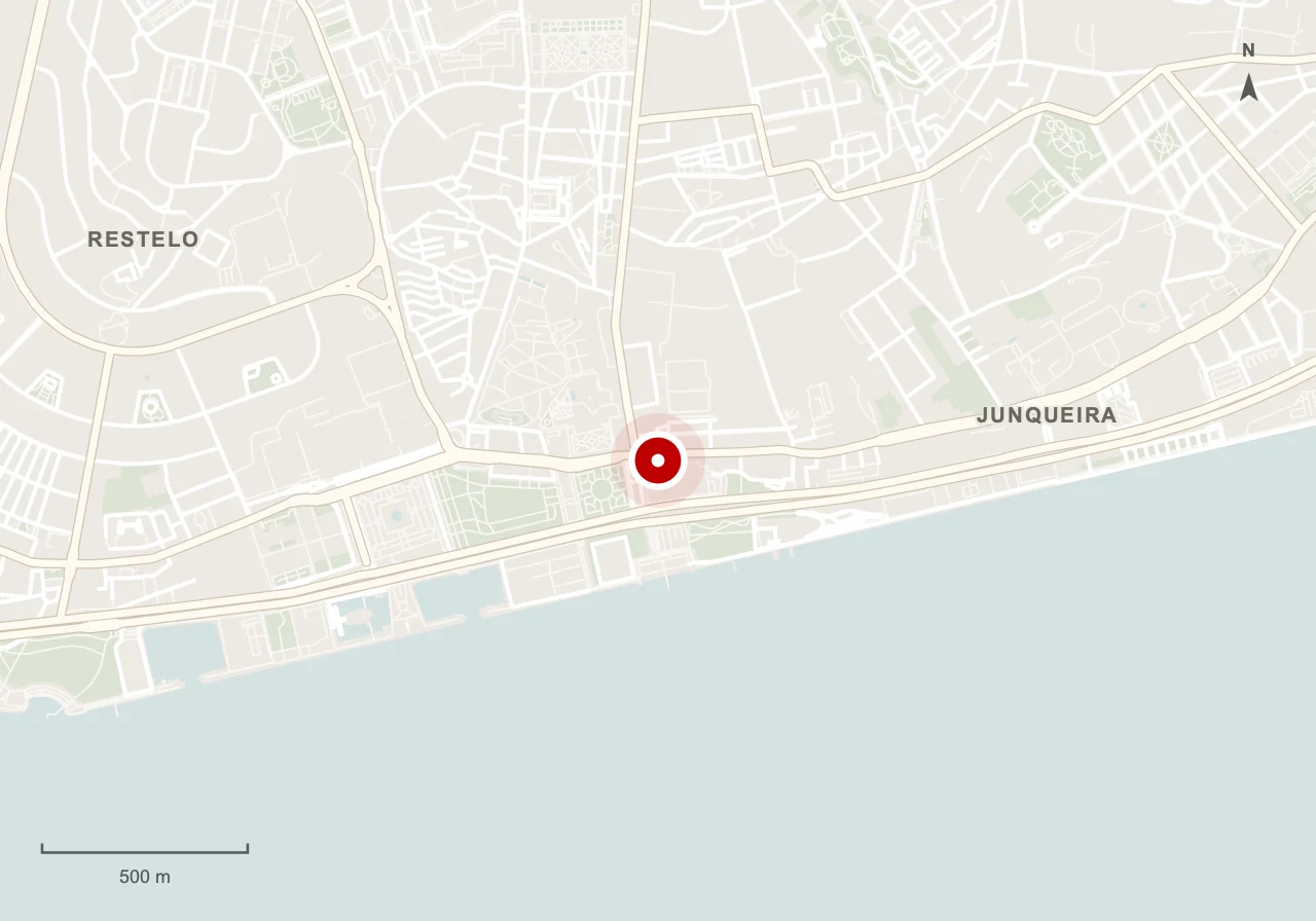 Mapa de Museu Nacional dos Coches em Lisboa