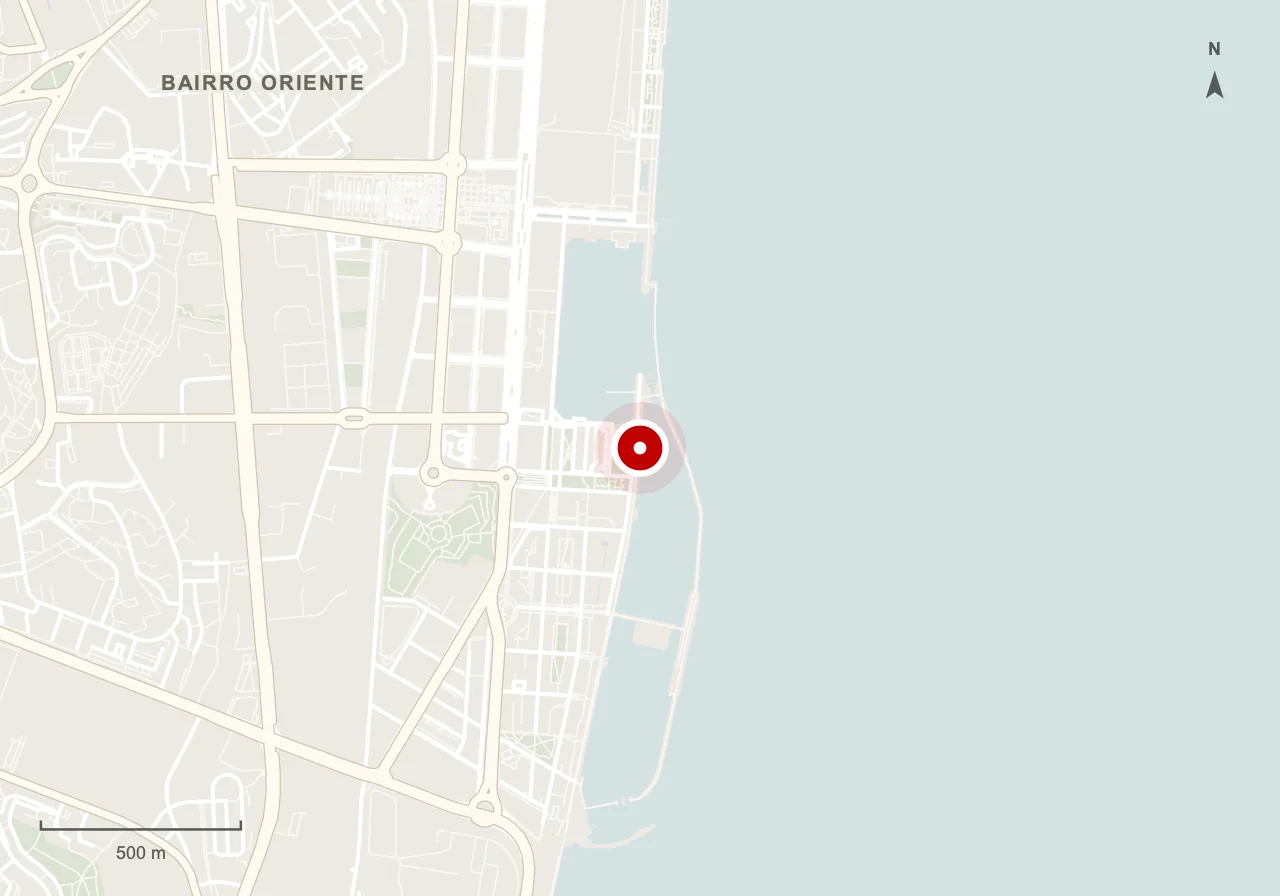 Mapa da zona de referência de Telecabine Lisboa em Lisboa